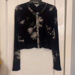 Tie dye cropped sweater